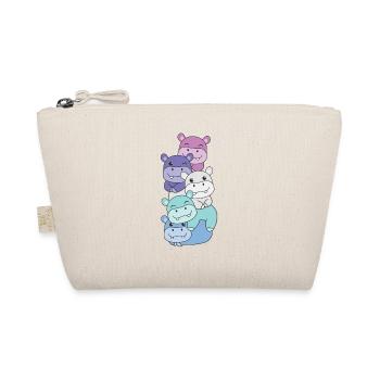Spectrasexual Flag Pride LGBTQ Cute Hippo - Organic Pouch - nature - Front