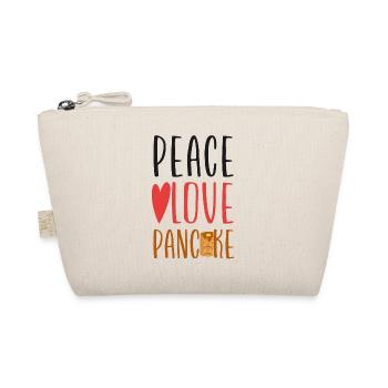 Pancake Lover Kids Girl Peace Love - Organic Pouch - nature - Front