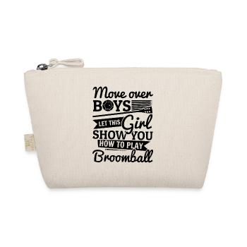 Move Over Boys Let This Girl Show You How To Play - Organic Pouch - nature - Front