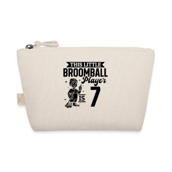 7th Birthday Broomball Player Birthday Broomball K - Bio-Täschchen - Natur - Vorne