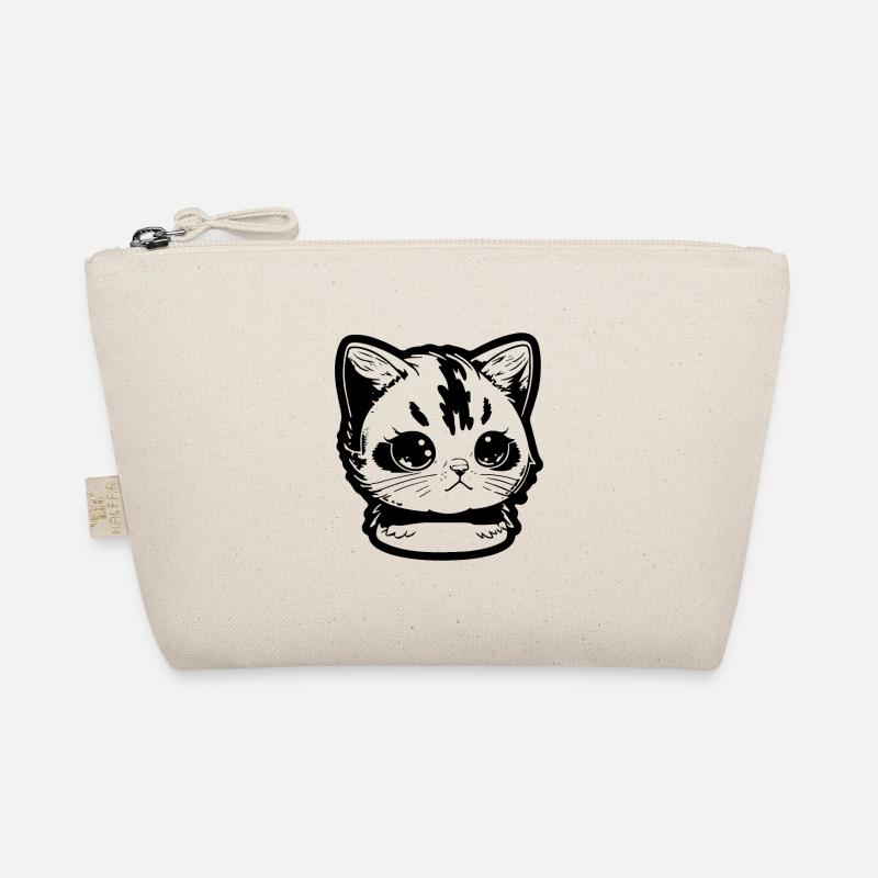 Cat black - Organic Pouch - nature