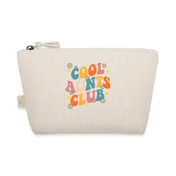Groovy Retro Hippie 60er 70er Jahre Rücken Druck Coole Tanten - Bio-Täschchen - Natur - Vorne