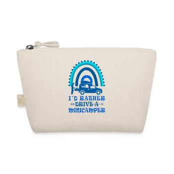 Minicamper Sayings Camping-Camper Microcamper - Organic Pouch - nature - Front