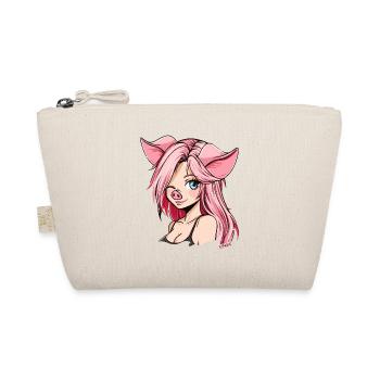 Un clin d'oeil, anime girl pigs - Trousse biologique - nature - Devant