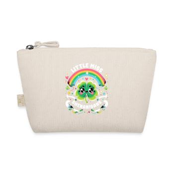 Little Miss Shenanigans Kleeblatt St. Patricks Tag - Bio-Täschchen - Natur - Vorne