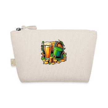 Kleeblatt Irisches St. Patricks Day Biertrinken - Bio-Täschchen - Natur - Vorne