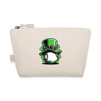 Baseball Kleeblatt St. Patricks Day Baseballer Heiliger - Bio-Täschchen - Natur - Vorne