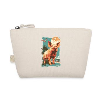 Voyage de vacances Art Déco Cochon de plage de Palen - Trousse biologique - nature - Devant