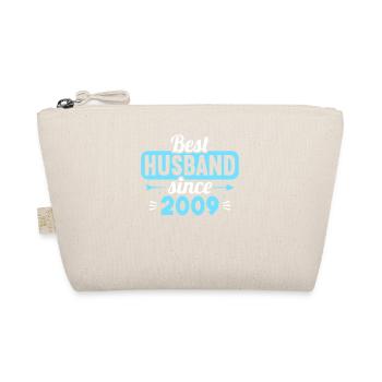 Best husband since 2009 15th wedding anniversary - Organic Pouch - nature - Front