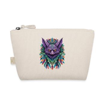 Fledermaus Traumfänger Mandala Design - Bio-Täschchen - Natur - Vorne