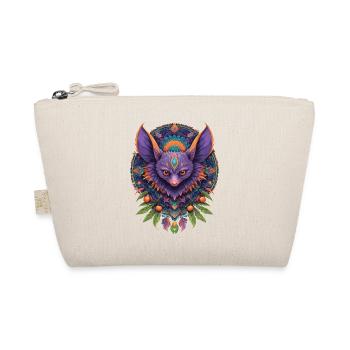 Fledermaus Spirituelles Mandala Design - Bio-Täschchen - Natur - Vorne