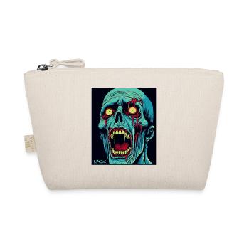 Un zombie au crâne vert hurlant - Trousse biologique - nature - Devant