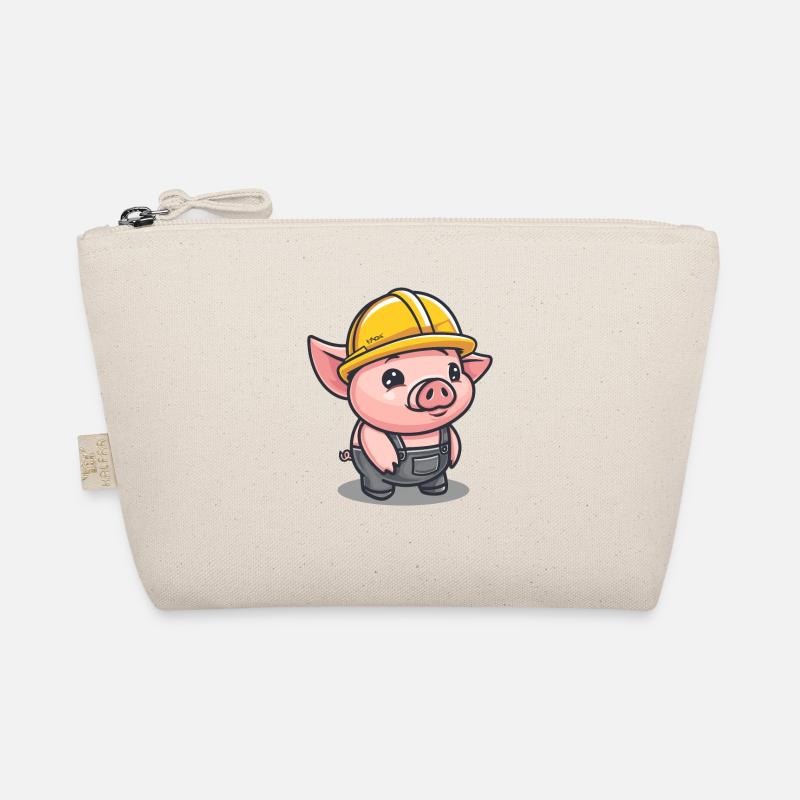 Work as a craftsman construction worker pig Organic Pouch
