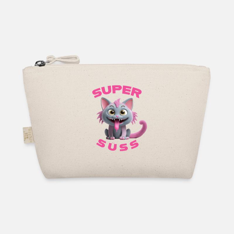 Monstre chat super mignon avec une longue langue Trousse biologique