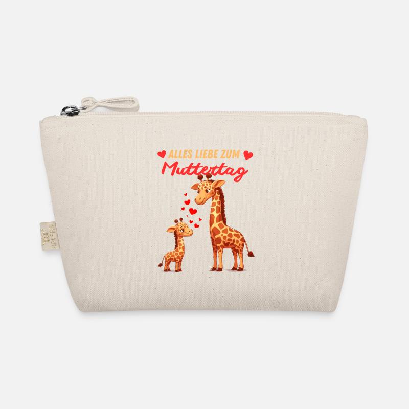 Mama Muttertag Kind Giraffe Tochter Sohn Liebe Bio-Täschchen