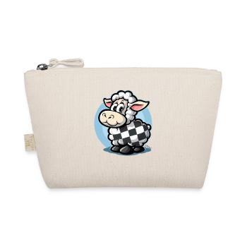 Moutons de dessin animé mignon motif damier - Trousse biologique - nature - Devant