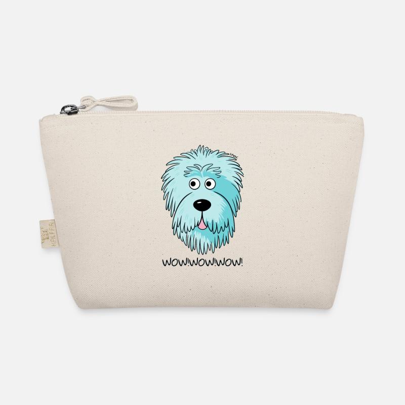 Wow, candy colored doodle dog Organic Pouch