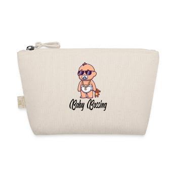 Baby Bossing Pregnancy Parents-to-be - Organic Pouch - nature - Front