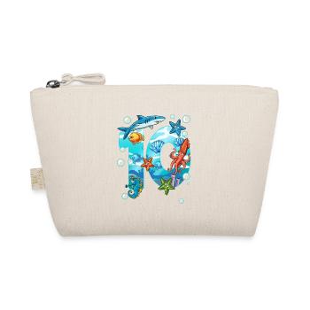 10th Birthday Sea Creatures - Organic Pouch - nature - Front