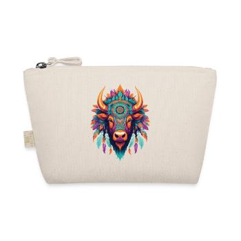 Stier Mandala Design Mit Spirituellen Elementen - Bio-Täschchen - Natur - Vorne