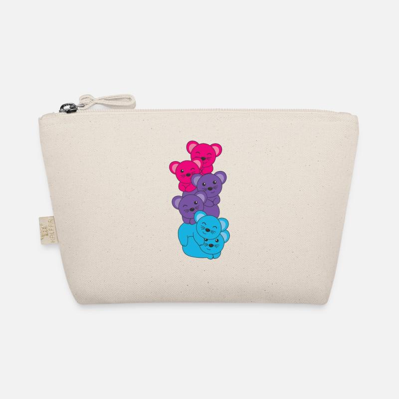 drapeau androgyne fierté LGBTQ souris mignonne Trousse biologique