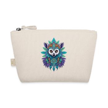 Lemurs Mandala Dream Catcher Design - Organic Pouch - nature - Front