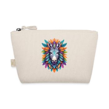Zebra Mandala Dream Catcher Design In Bohemian Style - Organic Pouch - nature - Front