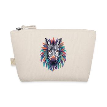 Zebra Mandala Design In Bohemian Style - Bio-Täschchen - Natur - Vorne