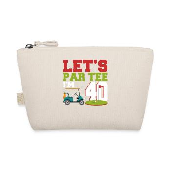 Gift for golfers - Organic Pouch - nature - Front