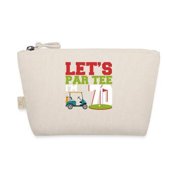 Geschenk für Minigolfspieler - Bio-Täschchen - Natur - Vorne