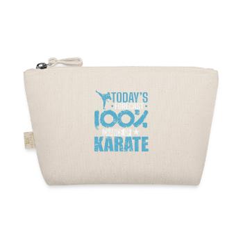 Today's Forecast 100% chance of Karate - Organic Pouch - nature - Front