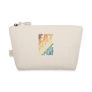 Eat Sleep Karate Repeat - Organic Pouch - nature - Front