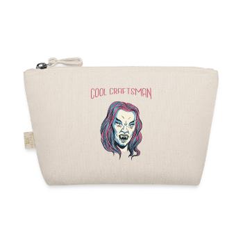 Cool Vampire Retro Halloween Beautiful Hot Fashion - Organic Pouch - nature - Front
