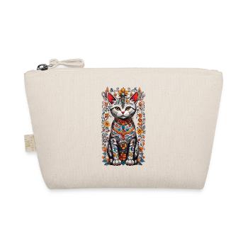 Mexican Floral Cat Domestic Cat Owner - Organic Pouch - nature - Front
