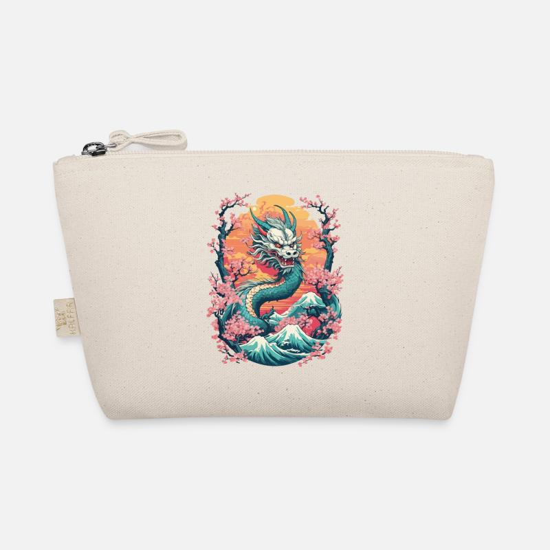 Conception esthétique de fleur de cerisier de Dragon japonais Trousse biologique