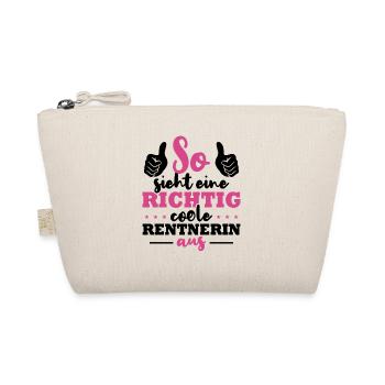 So Sieht Eine Richtig Coole Rentnerin Aus - Bio-Täschchen - Natur - Vorne