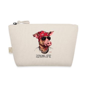 2Pig4Life Hip-Hop Rap Gangster MC Rappeur Cochon - Trousse biologique - nature - Devant