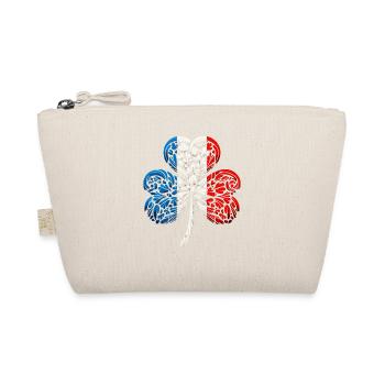 Shamrock France Flag Saint Patrick St Patricks Day - Organic Pouch - nature - Front