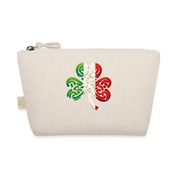 Shamrock Italy Flag Saint Patrick St Patricks Day - Organic Pouch - nature - Front