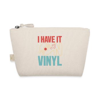 I Have It On Vinyl Record Vintage Fan - Bio-Täschchen - Natur - Vorne
