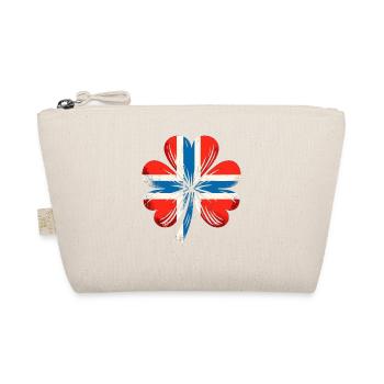 Shamrock Norway Flag Saint Patrick St Patricks Day - Organic Pouch - nature - Front