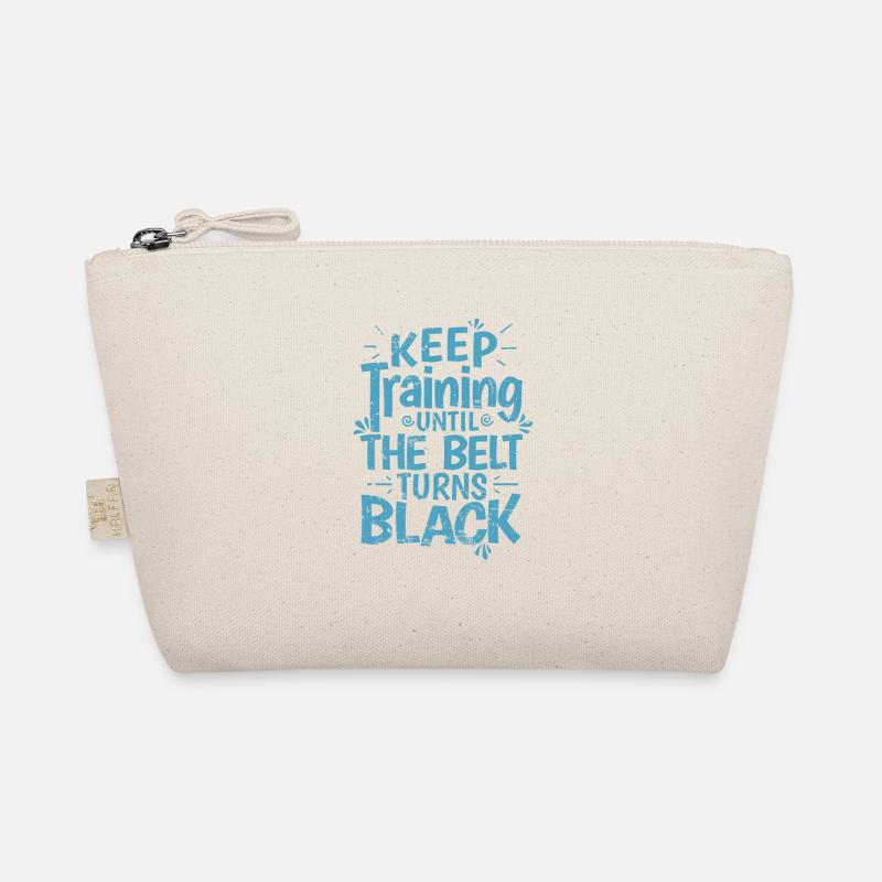 Karate, Keep Training until the Belt turns Black Organic Pouch
