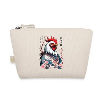 Samurai Picture Retro Design Martial Arts - Organic Pouch - nature - Front