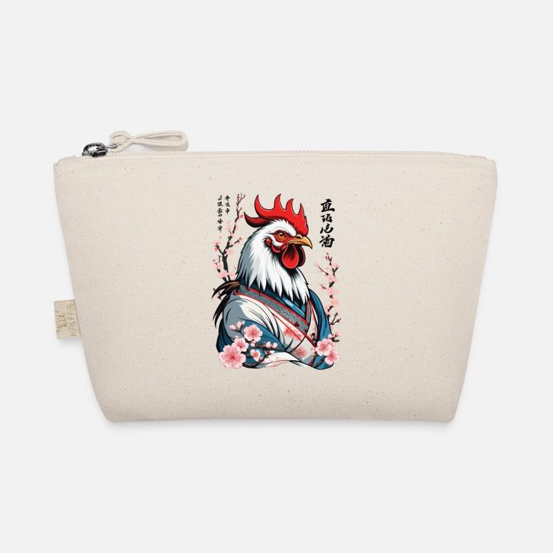 Samurai Picture Retro Design Martial Arts Organic Pouch