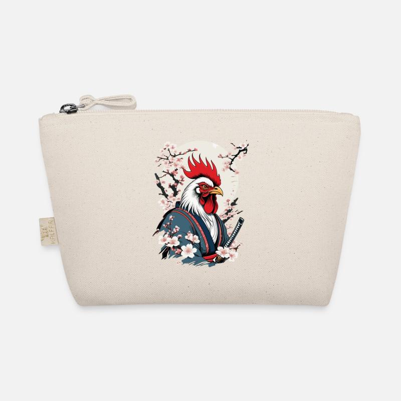 Coq Vintage samouraï Ukiyo-E Style Design Trousse biologique