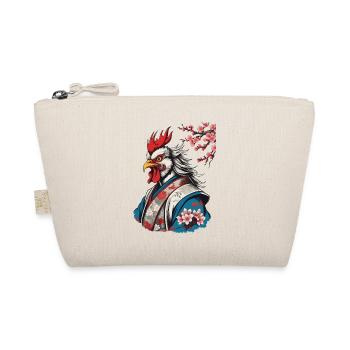 Samurai in Ukiyo-e Style Retro Design - Organic Pouch - nature - Front