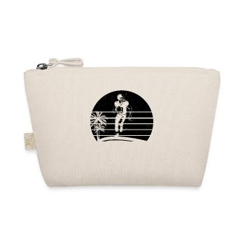 Football Player Silhouette - Bio-Täschchen - Natur - Vorne