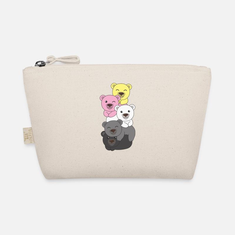 queerplatonic flag pride LGBTQ cute bear Organic Pouch