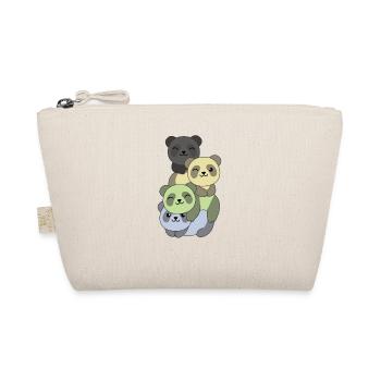 cassgender Flag Pride LGBTQ süße Panda - Bio-Täschchen - Natur - Vorne