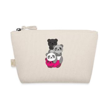 Gynephilia Flag Pride LGBTQ süße Panda - Bio-Täschchen - Natur - Vorne